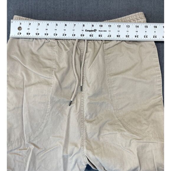 I Love Ugly Tapered Jogger Pants‎ Men M Beige Casual Zip Ankle Urban Streetwear - Picture 6 of 12